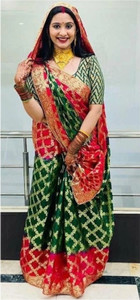 YOGESH FASHION Woven Bollywood Art Silk Saree