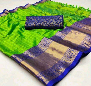 Laxmitax Woven, Animal Print, Embellished, Self Design Narayanpet Cotton Silk, Jacquard Saree
