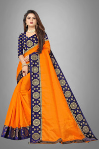 ONTIC LIFESTYLE Self Design Assam Silk Art Silk Saree