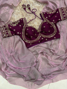 HouseOfCommon Embellished Bollywood Chiffon Saree