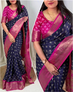 pal fashion Printed Bollywood Chanderi Saree