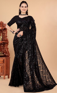 Divastri Blocked Printed Bollywood Georgette Saree