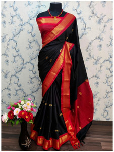 Fab Silk Embroidered Paithani Cotton Silk Saree