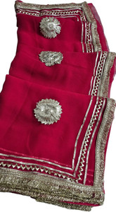 MSC TRENDLINE SAREES Embroidered Bollywood Georgette Saree