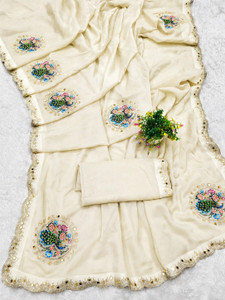 ikhodalwastra Embroidered Bollywood Georgette Saree - Image 2