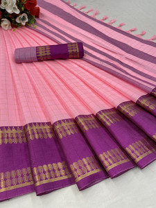 SEASON FAB Woven Banarasi Pure Silk, Cotton Silk Saree
