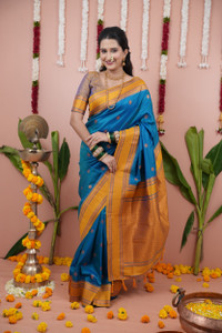 HouseOfCommon Woven Narayanpet Cotton Silk Saree