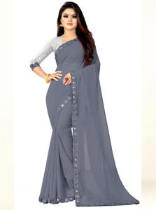 Radhika Creation Embellished Bollywood Georgette, Chiffon Saree