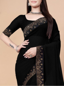 Heturaj fashion Self Design Bollywood Georgette Saree
