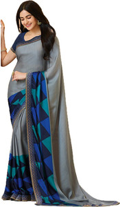 WHOLSALE BAZAR Printed Bollywood Georgette Saree