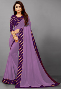 Rashiklal & Co. Solid/Plain Bollywood Georgette Saree