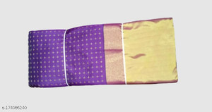 FKKF Solid/Plain Arani Pattu Pure Silk Saree