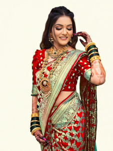 GORAL Embellished Kanjivaram Art Silk, Jacquard Saree