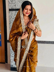 jashvicreation Embroidered Bollywood Georgette, Chiffon Saree