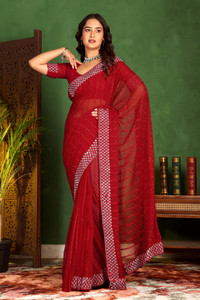 GMIYA Embellished Bollywood Chiffon Saree