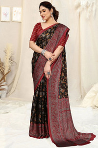 MIRCHI FASHION Floral Print Daily Wear Chiffon, Georgette Saree
