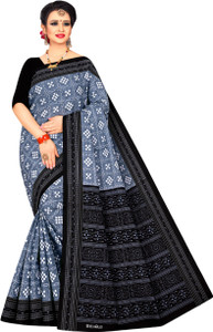 ARTFULTHREADS Printed Sambalpuri Pure Cotton Saree