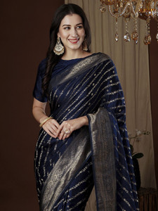 ANOUK Woven Kanjivaram Satin Saree