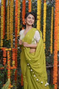 RenukaSharee Applique Bollywood Pure Cotton Saree