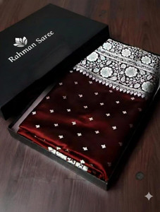 argroup Woven, Embroidered Banarasi Pure Silk Saree