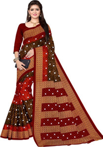 Veerji Sarees Printed, Woven Daily Wear Pure Cotton Saree