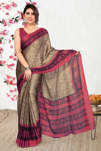 MIRCHI FASHION Printed Ikkat Chiffon, Georgette Saree