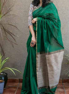 NAMITASAREES Woven Handloom Cotton Silk Saree