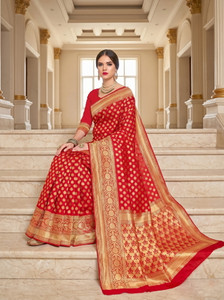 Sariya Woven Banarasi Silk Blend Saree