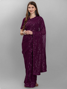 ROYAL WAVESS Printed Bollywood Georgette Saree
