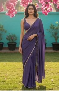 PARMARAS CREATION Solid/Plain Bollywood Tussar Silk Saree