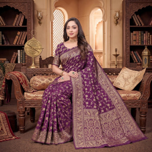 Fashion Almari Woven Banarasi Cotton Silk Saree