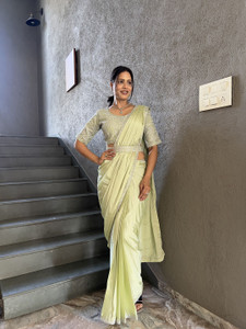 Pionex Embroidered Bollywood Pure Silk Saree