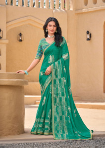 Laxmipati Sarees Printed Bollywood Chiffon Saree