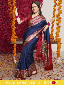 Divastri Woven Patola Silk Blend Saree