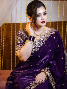 Kedar Fab Embroidered Bollywood Pure Silk Saree