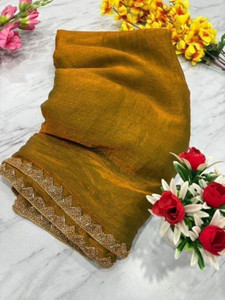 HEET TEX Woven Daily Wear Chiffon Saree
