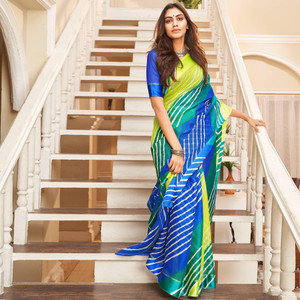 APERA Printed Bandhani Supernet Saree
