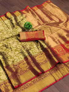 Gajal Woven Kanjivaram Art Silk, Pure Silk Saree