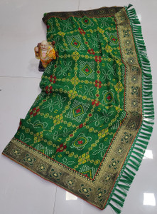 SHIVNAVU COLLECTION Printed Bandhani Georgette Saree