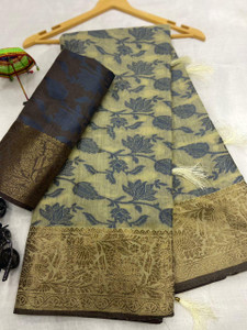 Gajal Self Design Kanjivaram Pure Cotton, Cotton Silk Saree