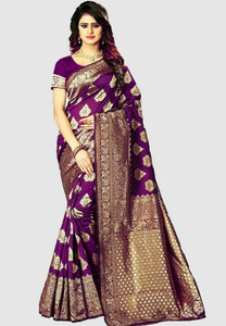 signagraph Woven Kanjivaram Pure Silk Saree