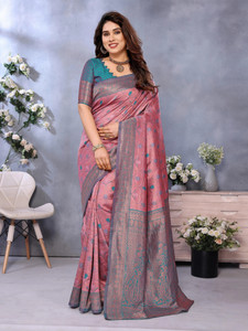 Pikham Embellished Kanjivaram Art Silk Saree