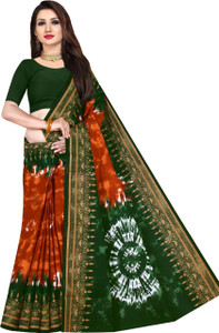 ARTFULTHREADS प्रिंटेड संबलपुरी प्योर कॉटन साड़ी