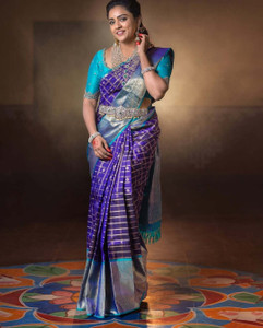 AVANTIKA FASHION Woven Kanjivaram Pure Silk, Art Silk Saree