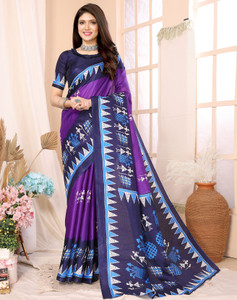 YASHIKA Woven Kalamkari Art Silk Saree