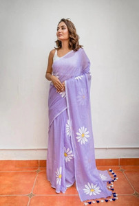 Pionex Floral Print Handloom Pure Cotton Saree