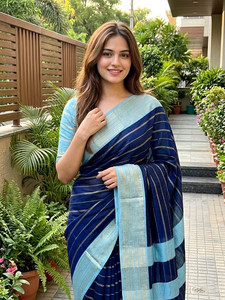 BADE SUHANE Embellished Mysore Silk Blend Saree