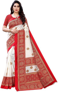ROOPTARA Printed Bollywood Pure Silk Saree