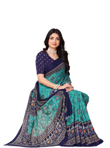 Kanooda Prints Printed Daily Wear Georgette Saree