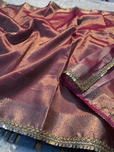 Banaras silk palace Woven Banarasi Tissue Saree